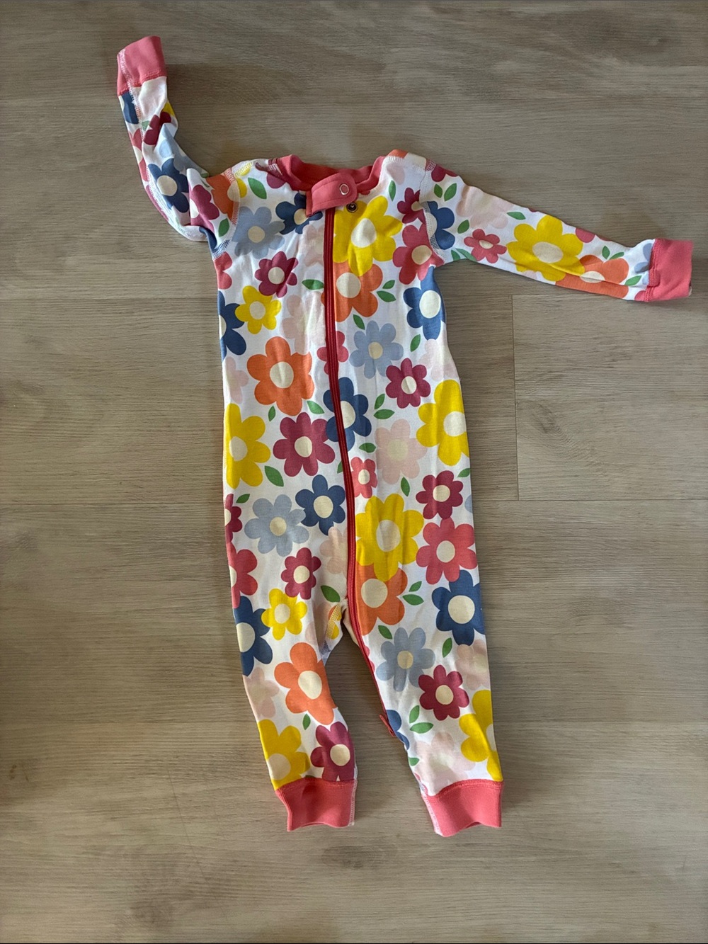 Quince Floral Zip Pink, Yellow, Orange, Blue